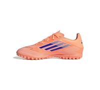 adidas Unisex-Adult F50 Club Turf Sneaker, Beam Orange/Lucid Blue/White, 8 Women/7 Men