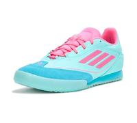 adidas Unisex-Adult F50 Freestyle Messi Indoor Sneaker, Flash Aqua/Lucid Pink/Lucid Cyan, 7.5 Women/6.5 Men