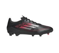 adidas Unisex Adult F50 League Firm Multi Ground Sneaker, Black/Iron Metallic/Lucid Red, 10 Women/9 Men