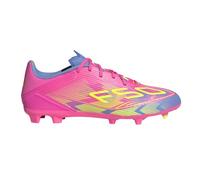 adidas Unisex-Adult F50 League Firm Multi Ground Sneaker, Lucid Pink/Lucid Lemon/Blue Fusion, 13 Women/12 Men