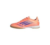 adidas Unisex-Adult F50 League Indoor Sneaker, Beam Orange/Lucid Blue/White, 9.5 Women/8.5 Men