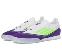 adidas Unisex-Adult F50 Messi Freestyle Sneaker, White/Lucid Lemon/Unity Purple, 7.5 Women/6.5 Men