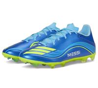 adidas Unisex-Adult F50 Messi League Firm Multi Ground Sneaker, Team Royal Blue/Solar Yellow/Semi Blue Burst, 9 Women/8 Men