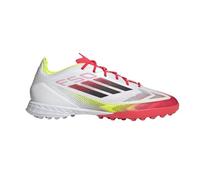 adidas Unisex-Adult F50 Pro Turf, White/Black/Solar Yellow, 12 Women/11 Men