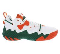 adidas Harden Vol. 6 Basketball Shoes Men's, White/Green/Orange-white, 13.5 Women/12 Men