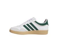 adidas Unisex-Adult Hoops 4.0 Basketball Sneaker, White/Collegiate Green/Gum, 5 Women/4 Men