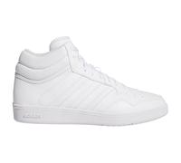 adidas Unisex-Adult Hoops 4.0 Mid Top Basketball Shoes Sneaker, White/White/Black, 8 Women/7 Men