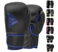 adidas Unisex - Adult Hybrid 80 Boxing Gloves, Black/Blue, 14 oz EU