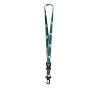 adidas unisex-adult Lanyard for Keys, Id Badge Holder, Keychain With Breakaway Buckle, 2/Team Dark Green/White, One Size