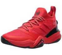 adidas Unisex-Adult Mahomes 2 Impact FLX Turf American Football Training Sneaker, Team Collegiate Red/Team Collegiate Red/Black, 14.5 Women/13.5 Men