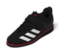 adidas Unisex-Adult Powerlift 5 Weightlifting Sneaker, Black/White/Pure Ruby, 8 Women/7 Men