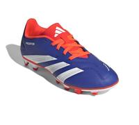adidas Unisex - Adult PREDATOR CLUB J Football Boots Flexible GroundFootball Boots, Lucid Blue/White/Sun Red, 4 Big Kid
