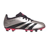 adidas Unisex - Adult PREDATOR CLUB J Football Boots Flexible GroundFootball Boots, Platinum Metallic/Aurora Black/Turbo, 4.5 Big Kid