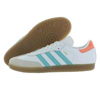 adidas Unisex-Adult Samba Indoor, Footwear White/Easy Mint/Gum-white, 14.5 Women/13.5 Men
