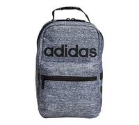 adidas Unisex-Adult Santiago, Insulated School Food Container Box Lunch Bag for Boys and Girls, Jersey Onix Grey/Black/2.0, One Size