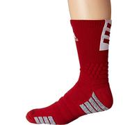 adidas Unisex Adult Select Basketball Crew Socks (1 Pair), Power Red/White, Large