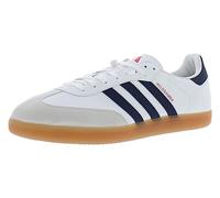 adidas Unisex-Adult The Velosamba Cycling Shoe, Cloud White/Team Navy Blue 2/Better Scarlet, 12.5 Women/11.5 Men