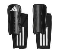 adidas Unisex Adult Tiro Soft Ground League Shin Guards, Black/White/Iron Metallic, Large