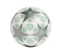 adidas Unisex-Adult UCL Club Soccer Ball,Iron Metallic/White/Green,5