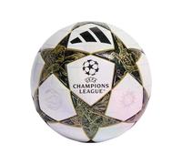 adidas Unisex-Adult UCL League Soccer Ball, White/Black/Gold Metallic, 4