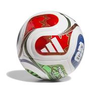 adidas Unisex-Adult World Cup Mini+ Soccer Ball, White/Team Royal Blue/Solar Blue/Power Red, Size 1.5 kids