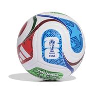 adidas Unisex-Adult World Cup Training Soccer Ball, White/Team Royal Blue/Solar Blue/Power Red, 4