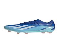 adidas Unisex-Adult X Crazyfast.2 Firm Ground Sneaker, Bright Royal/Footwear White/Solar Red-blue, 14.5 Women/13.5 Men