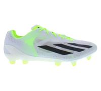 adidas Unisex-Adult X Crazyfast League Firm Ground Sneaker, Cloud White/Core Black/Lucid Lemon-white, 14.5 Women/13.5 Men