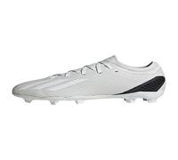 adidas Unisex-Adult X Speedportal.3 Firm Ground Soccer Shoe, White/White/Black, 5 Big Kid