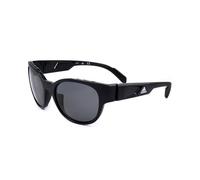 Adidas Unisex Adults’ SP0009 Sunglasses, shiny black/smoke polarized, 55