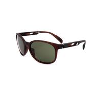 Adidas Unisex Adults’ SP0011 Sunglasses, Matte Dark Brown/Green, 58