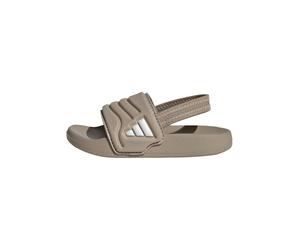 adidas Unisex Baby Adilette Estrap 2.0 Slides Infants Sandal, trace khaki/ftwr white/trace khaki, 4 UK Child