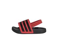 adidas Unisex Baby Adilette ESTRAP Slides Infants, Bright red/core Black/core Black, 5 UK Child