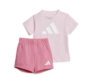 adidas Unisex Baby Essentials Big Logo Set Track Suit, clear pink/white, 6-9 Months