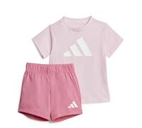 adidas Sportswear Infant Unisex Essentials Tee Set - Pink, Pink, Size 12-18 Months Pink