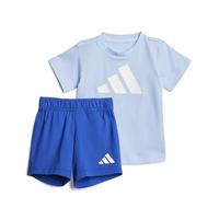 adidas Unisex Baby ESSENTIALS BIG LOGO T-SHIRT SET, glow blue/white, 6-9 Months