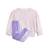 adidas Unisex Baby Essentials Jogger Track Suit, clear pink/white/lavendar, 18-24 Months