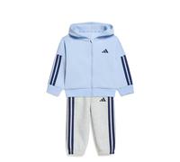 adidas Unisex Baby Essentials Jogger Track_Suit, glow blue/dark blue, 6-9 Months