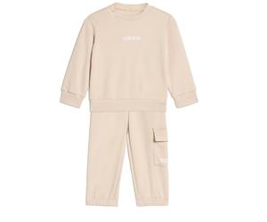 adidas Unisex Baby ESSENTIALS LINEAR LOGO JOGGER, Crystal Linen/white, 3-6 Months