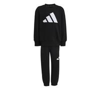 adidas Unisex Baby Essentials Linear Logo Jogger Track Suit, black/white, 12-18 Months