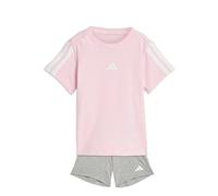 adidas Unisex Baby ESSENTIALS T-SHIRT SET, clear pink/white/white, 6-9 Months