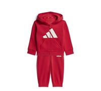 adidas Unisex Baby Essentials Track_Suit, pure ruby/white, 9-12 Months