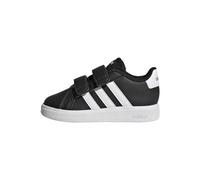 adidas Unisex Baby Grand Court Lifestyle Hook and Loop Shoes Tennis, Core Black/Cloud White/Core Black, 5 UK Child