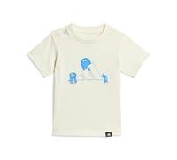 adidas Unisex Baby Infant TIRO_NSTER Graphic T-Shirt, Off White, 3-6 Months