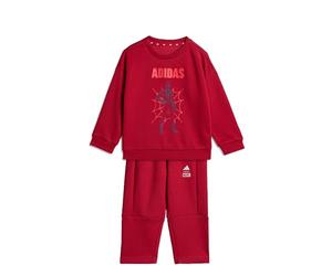 adidas Unisex Baby MARVEL SPIDER-MAN JOGGER, active maroon/off white, 3-6 Months