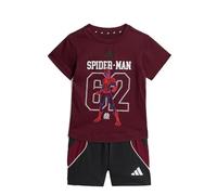 adidas Unisex Baby Marvel Spider-Man Set Track_Suit, maroon/black, 18-24 Months