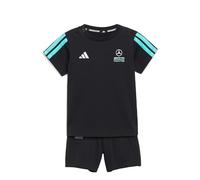 adidas Unisex Baby MERCEDES - AMG PETRONAS FORMULA 1 TEAM DNA BABY JOGGER SHORT SLEEVE, black/semi mint rush, 0-3 Months