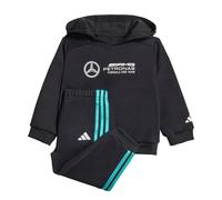 adidas Mercedes - AMG Petronas Formula One Team DNA Long Sleeve Baby Jogger, Black/White, Size 12-18 Months Black/White