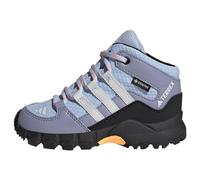 adidas Unisex Baby Terrex Mid Gore-TEX Hiking Shoes, Blue Dawn/Grey/Solar Gold, 5 UK Child