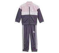 adidas Unisex Baby Tiberio 3-Stripes Colorblock Shiny Kids Tracksuit, 6-9 Months